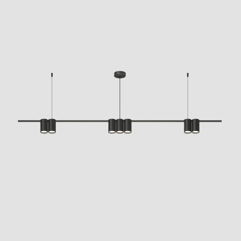 светильник orbit 15вт 7xgu10 ip20 led подвесной алюм. матов. черн. denkirs 764322 от BTSprom.by