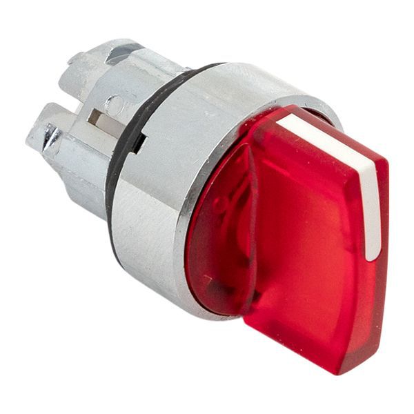  Механизм переключателя исполнительный XB4 IP65 на 2 положения с фиксацией с подсветкой с короткой ручкой красн. EKF XB4BD2FL-R-65 фото в каталоге от BTSprom.by