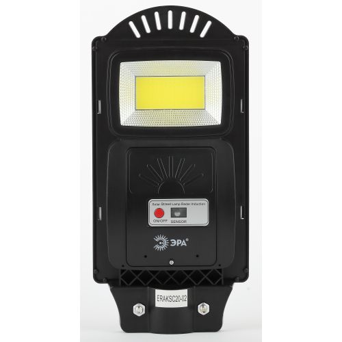  Светильник 20Вт 5000К IP65 450лм консольный на солнечной батарее COB с кронштейном с датчиком движения ПДУ Эра Б0046792 фото в каталоге от BTSprom.by