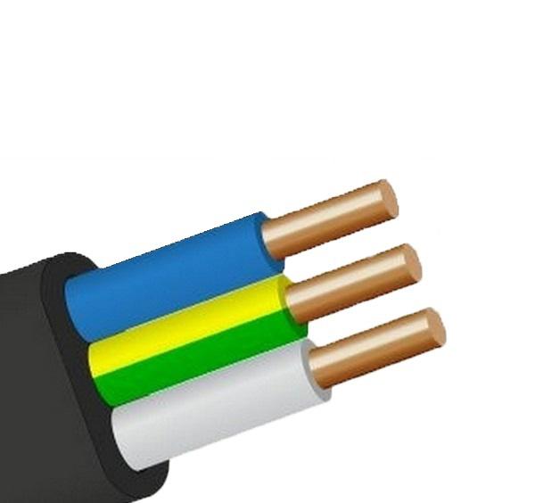 кабель ввг-пнг(а) 3х1.5 ок (n pe) 0.66кв (уп.100м) промэл 872002749 от BTSprom.by