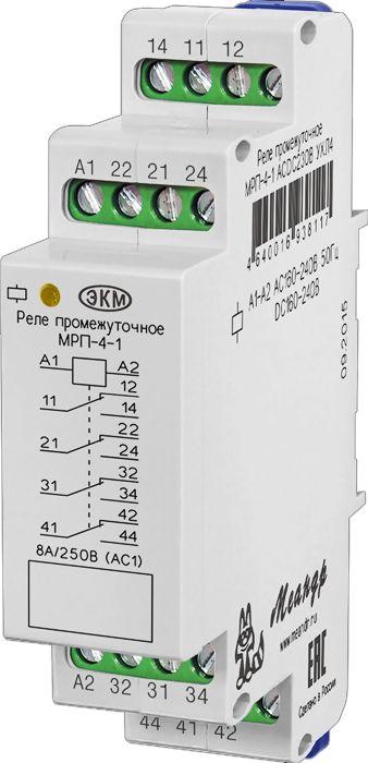 реле промежуточное мрп-4-1 ухл2 24в ac/dc меандр a8302-16938049 от BTSprom.by