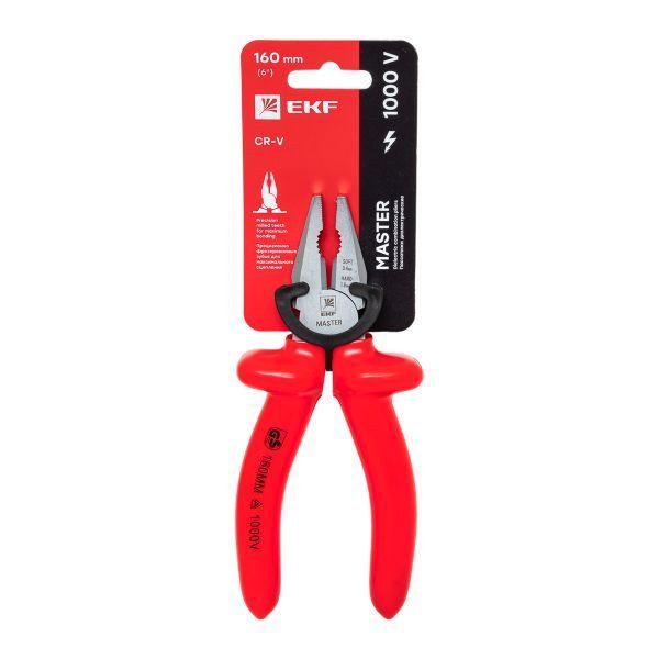  Пассатижи 160мм Master 1000В Basic EKF pas-160-mas-in фото в каталоге от BTSprom.by