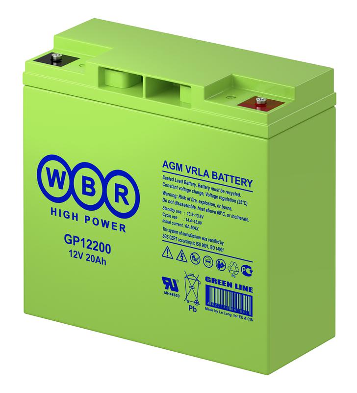 аккумулятор 12в 20а.ч wbr gp12200 wbr от BTSprom.by
