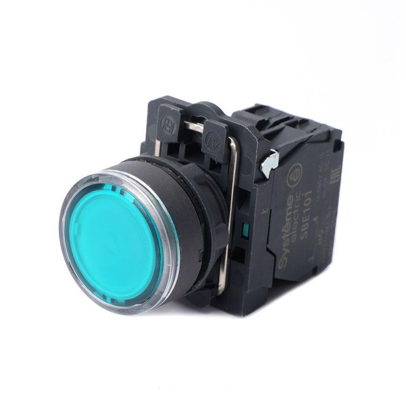 кнопка модульная sb5 с подсветкой в сборе 22мм пластик 24вdc 1но зел. se sb5aw33b1 от BTSprom.by
