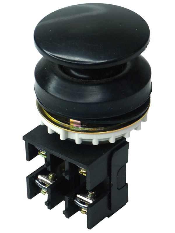кнопка вк-30-10-11130-54 у2 черн. 1з+1р гриб без фиксации ip54 10а 660в электротехник et053191 от BTSprom.by
