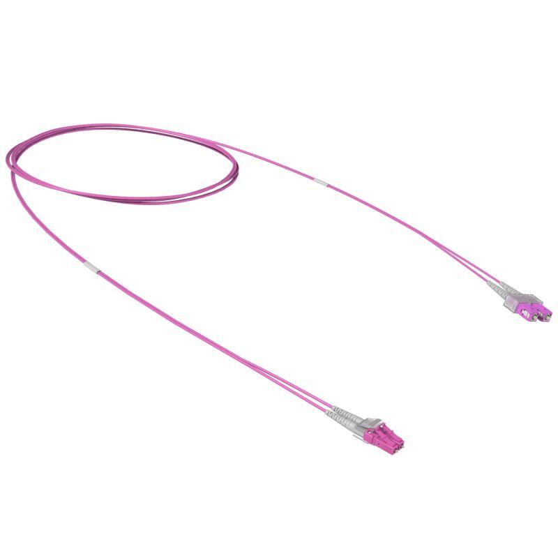 шнур оптический коммутационный переходной duplex sc-upc/lc-upc 50/125 om4 3м dkc rnpc54dcl3 от BTSprom.by