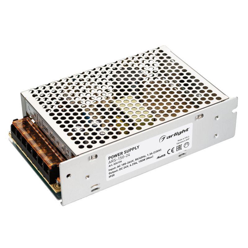 блок питания ars-150-24 24в 6.25а 150вт ip20 сетка 2 года arlight 026124 от BTSprom.by