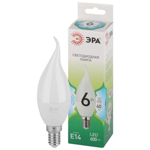 лампа светодиодная green line bxs-6w-840-e14 gl 6вт свеча на ветру 4000к яркий свет бел. e14 эра б0067131 от BTSprom.by