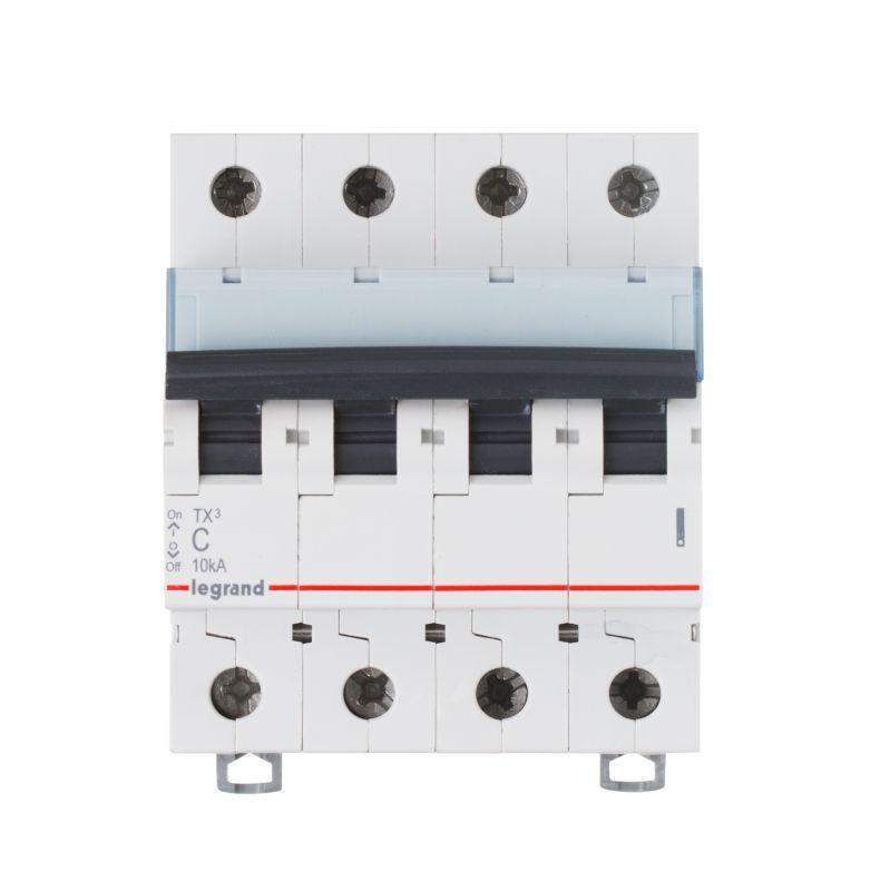 выключатель автоматический модульный 4п c 20а 10ка tx3 6000 4мод. 400в leg 403959 от BTSprom.by