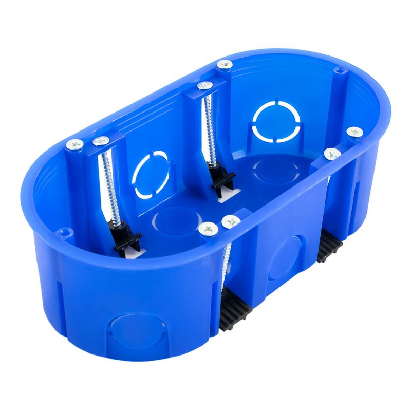 коробка установочная сп двухместная гск 80-0620 безгалогенная (hf) 140х68х46 промрукав 80-0620 от BTSprom.by