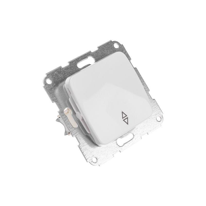  Переключатель проходной 1-кл. СП DEA 10А механизм бел. Kranz KR-78-0205 фото в каталоге от BTSprom.by