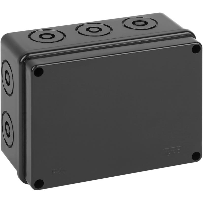 коробка оп тусо распаячная для оп 150х110х70мм без гермовводов ухл1 ip67 черн. ruvinil 67054ч от BTSprom.by