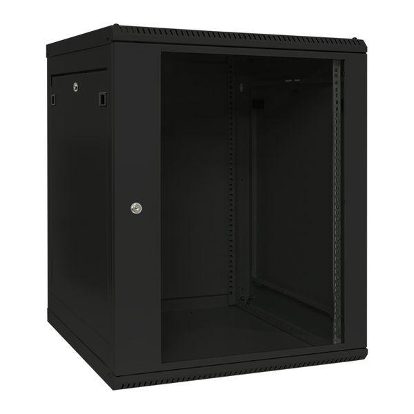 шкаф настенный teracom pro 19дюйм 15u 600х600мм дверь стеклян. с замком-ручкой черн. ekf trp-wll-1566-40b от BTSprom.by