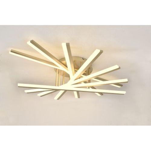 светильник светодиодный cordelia 6184-701 led 120вт 3000-6000к потолочн. золотой с пультом rivoli б0068441 от BTSprom.by