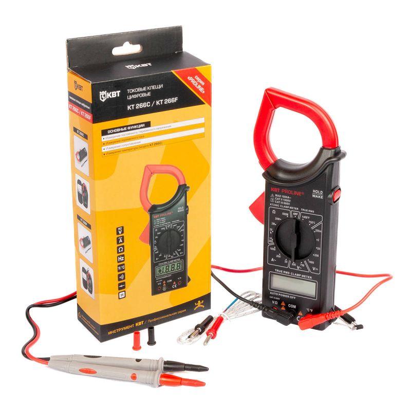  Клещи токовые цифровые KT 266C "PROLINE" КВТ 79132 фото в каталоге от BTSprom.by