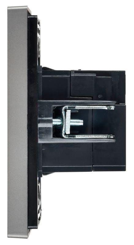  Розетка USB A+C сталь FORTE&PIANO 18Вт FP551 IEK FP-U22-018-K46 фото в каталоге от BTSprom.by