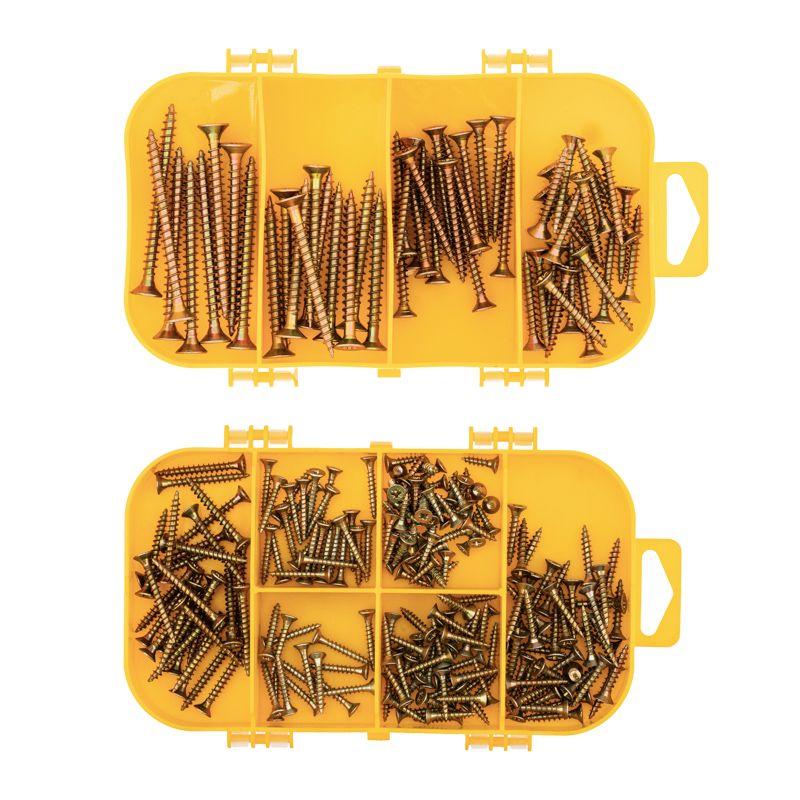  Набор саморезов для ДСП 255шт пластик. коробка Kranz KR-01-3101-05 фото в каталоге от BTSprom.by