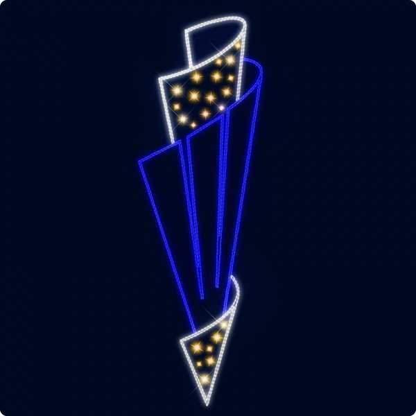 декоративная консоль вымпел 150 см (цвет на выбор) от BTSprom.by