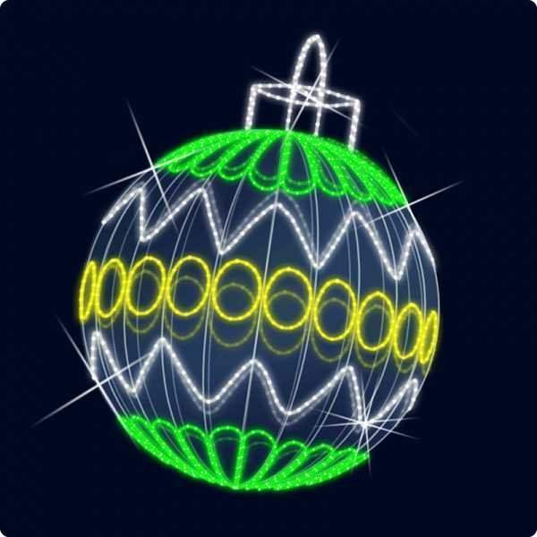 декоративная 3d фигура елочный шар 127 см (цвет на выбор) от BTSprom.by