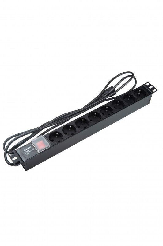 блок розеток 8-м 10а she19-8sh-s-2.5iec горизонт. шнур 2.5м hyperline 397035 от BTSprom.by