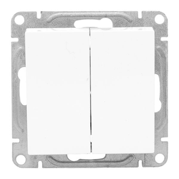  Выключатель 2-кл. СП Эпика механизм бел. EKF UP1-SWW-20 фото в каталоге от BTSprom.by