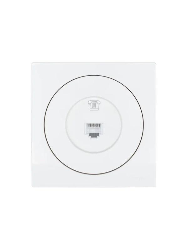  Розетка телефонная СП OSEN RJ11 евро механизм белая LEZARD 743-0288-137 фото в каталоге от BTSprom.by