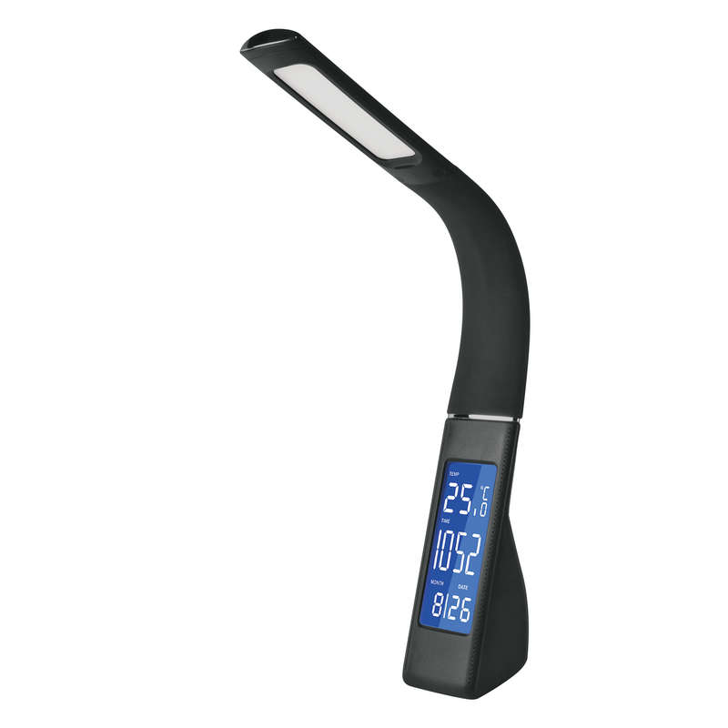 светильник tld-550 black/led/260лм/4500к/dimmer настол. часы календ. терм. черн. 7вт uniel ul-00003333 от BTSprom.by