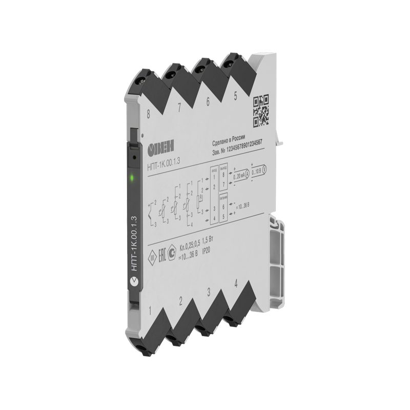 преобразователь аналоговых сигналов измерительный нпт-1к.00.1.3 овен 77427 от BTSprom.by