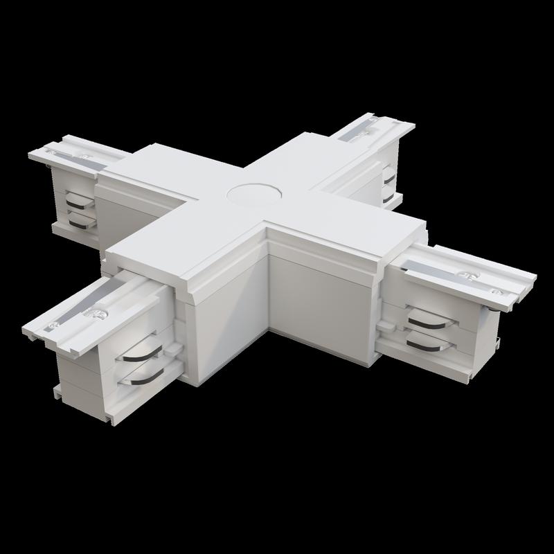  Коннектор Х-образный Trinity бел. Voltega TRA-VGL005CX-31W фото в каталоге от BTSprom.by