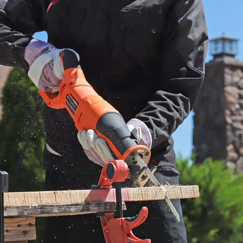  Пила сабельная сетевая RS 909 1200Вт маятниковый ход 1000-2800об/мин. (дерево/алюминий/металл): 210/20/10мм PATRIOT 120301435 фото в каталоге от BTSprom.by