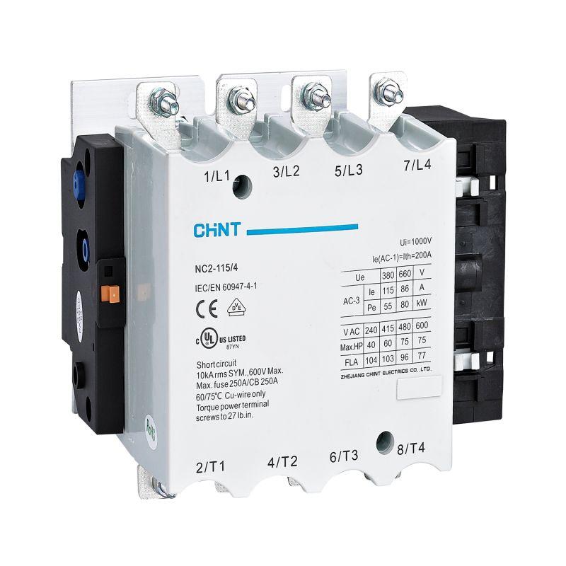 контактор nc2-115/4 4п 115а 220-240в ac ac-3 (r) chint 671434 от BTSprom.by