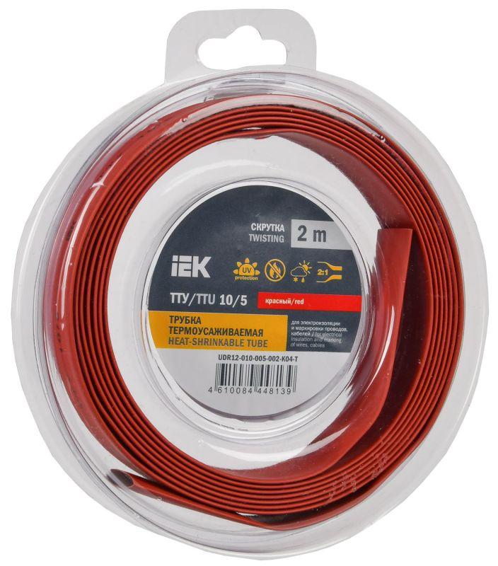 трубка термоусадочная тту нг-ls 10/5 красн. (уп.2м) iek udr12-010-005-002-k04-t от BTSprom.by