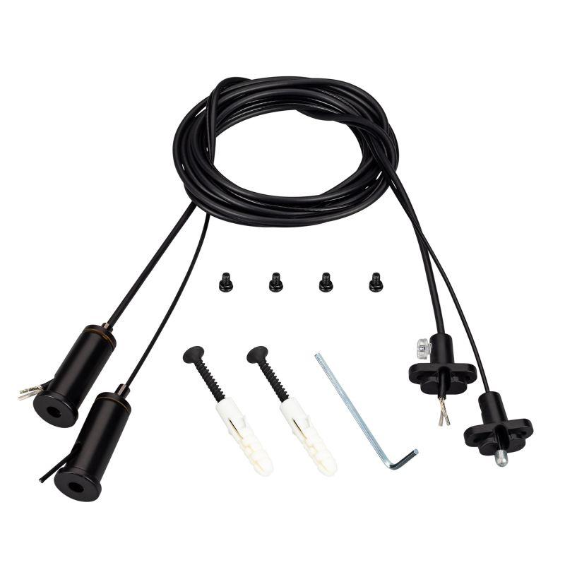 подвес токопроводящий arl-2x2m set black (pad 15х2мм 2x20awg) провод 2х0.5) (комплект) arlight 041948 от BTSprom.by