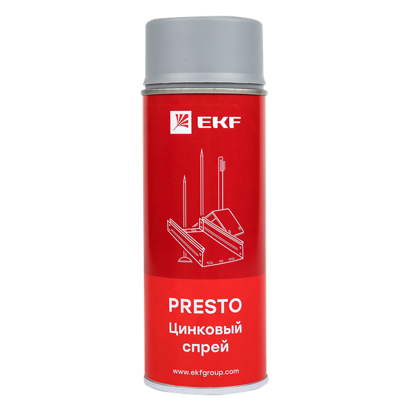 спрей цинковый "presto" 400мл ekf lp-zinc от BTSprom.by