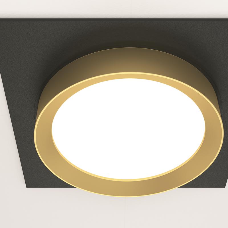  Светильник Hoop 1х12Вт GX53 встраив. Maytoni DL086-GX53-SQ-BG фото в каталоге от BTSprom.by