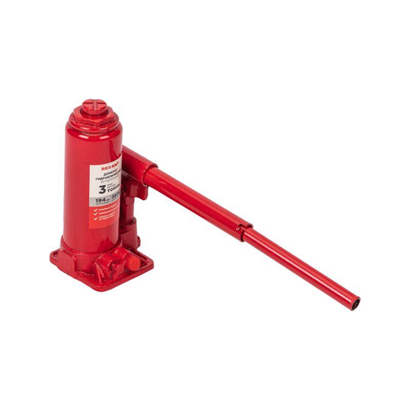  Домкрат гидравлический бутылочный 3т Rexant 80-0609 фото в каталоге от BTSprom.by