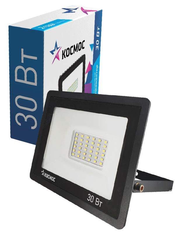  Прожектор светодиодный 30Вт 6500К IP65 2400лм КОСМОС K_PR5_LED_30 фото в каталоге от BTSprom.by