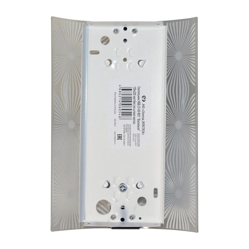  Светильник НББ 21-60 М21 "Васильки" 150х220 матов. бел./клипсы штамп метал. (инд. упак.) Элетех 1005209264 фото в каталоге от BTSprom.by