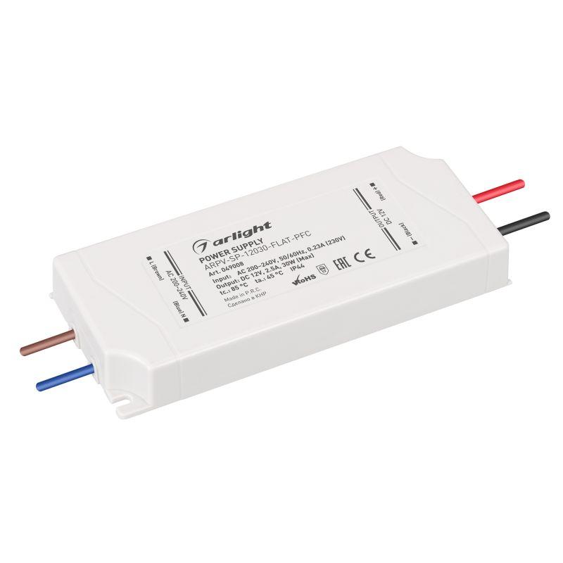 блок питания arpv-sp-12030-flat-pfc (12в 2.5а 30вт) ip44 пластик arlight 049008 от BTSprom.by