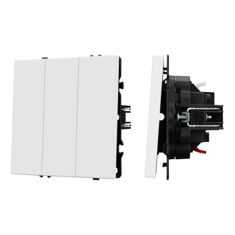 выключатель 3кл arl nobe софт-тач swt-mk03-sfpl-wh 250в 10а бел. кварц arlight 061801(1) от BTSprom.by