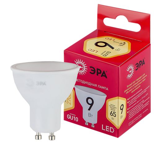 Лампа RED LINE LED MR16-9W-827-GU10 R GU10 R 9Вт софит тепл. бел. свет Эра Б0050691 фото в каталоге от BTSprom.by