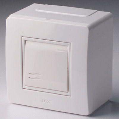 коробка с выключателем 1-кл. 2мод. оп brava 16а ip20 pdd-n60 бел. dkc 10002 от BTSprom.by