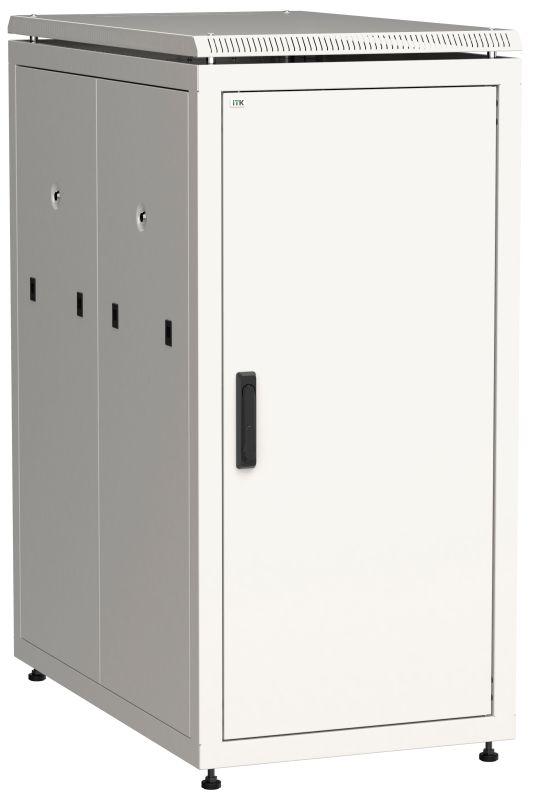 шкаф сетевой 19дюйм linea n 24u 600х1000мм металлические двери сер. itk ln35-24u61-mm от BTSprom.by