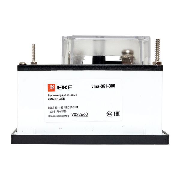  Вольтметр аналоговый VM-A961 на панель 96х96 (квадратный вырез) 300В прямое подкл. EKF vm-a961-300/vma-961-300 фото в каталоге от BTSprom.by