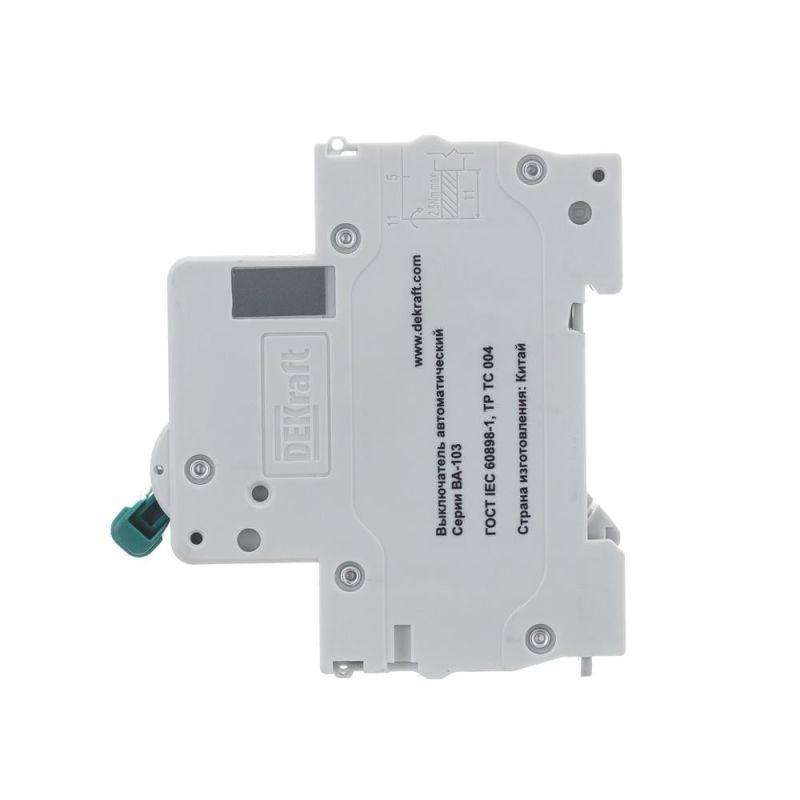  Выключатель автоматический модульный 3п C 40А 6кА ВА-103 DEKraft 12309DEK фото в каталоге от BTSprom.by