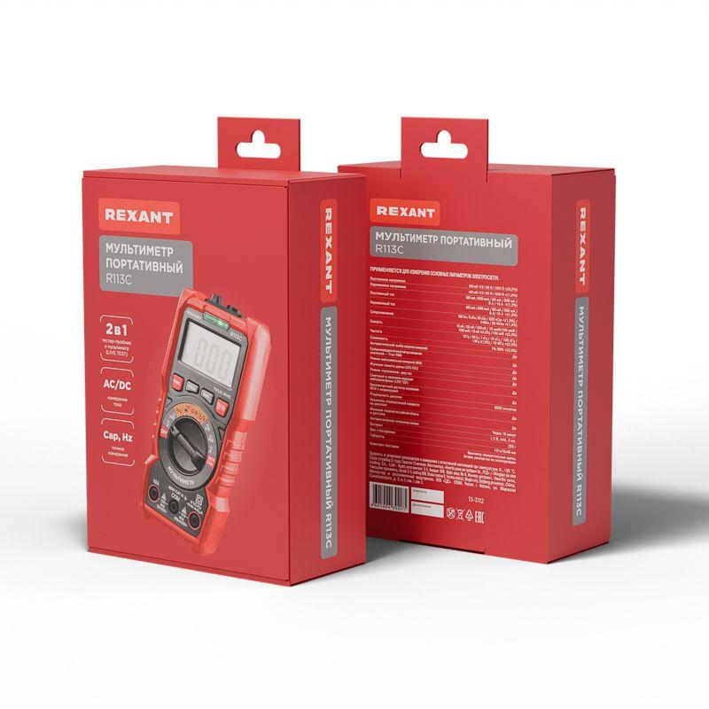  Мультиметр портативный R113C Rexant 13-3112 фото в каталоге от BTSprom.by