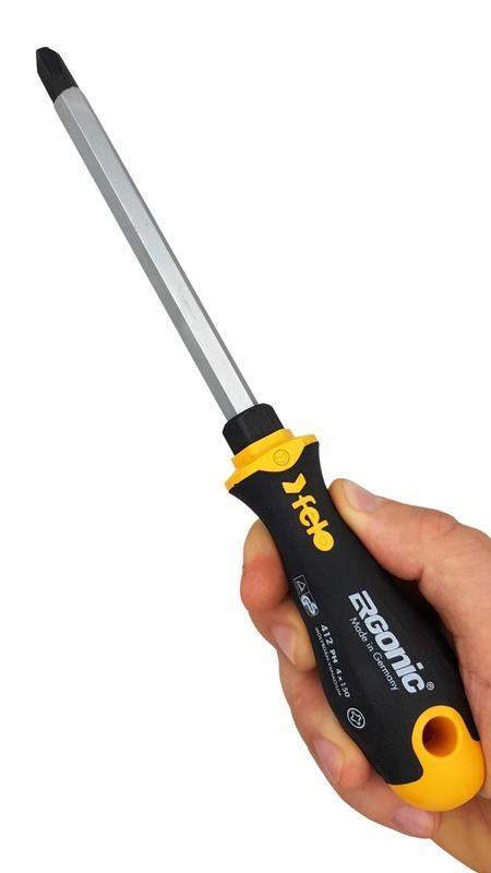 Отвертка крестовая с шестигранным лезвием Ergonic PH 4х150 FELO 41240540 фото в каталоге от BTSprom.by  Отвертка крестовая с шестигранным лезвием Ergonic PH 4х150 FELO 41240540 фото в каталоге от BTSprom.by