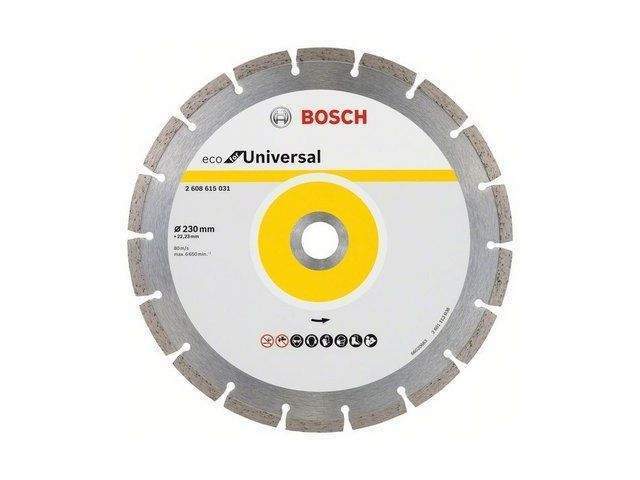 алмазный круг 230х22 мм универс. сегмент. eco universal bosch ( сухая резка) от BTSprom.by