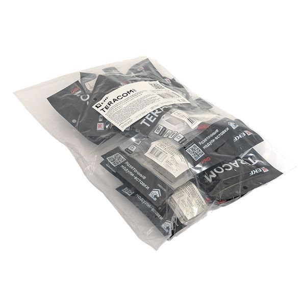  Вставка розеточная 45х45мм формат Mosaic на 2 модуля Keystone защ. шторки с маркерами бел. TERACOM PRO EKF TRP-INS-MOS-2M2P-WH фото в каталоге от BTSprom.by