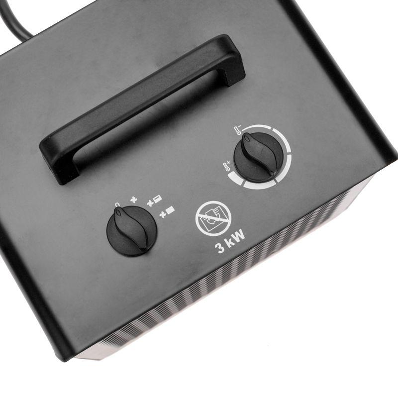  Пушка тепловая 3кВт квадратная PTC (корпус черн. цвета) Rexant 60-0008 фото в каталоге от BTSprom.by